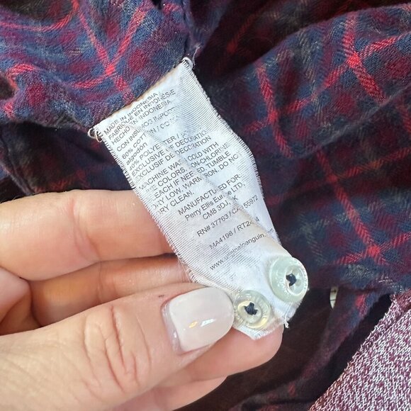 PENGUIN Heritage Slim Fit Soft Plaid Flannel Button Up Size Large - Picture 11 of 11